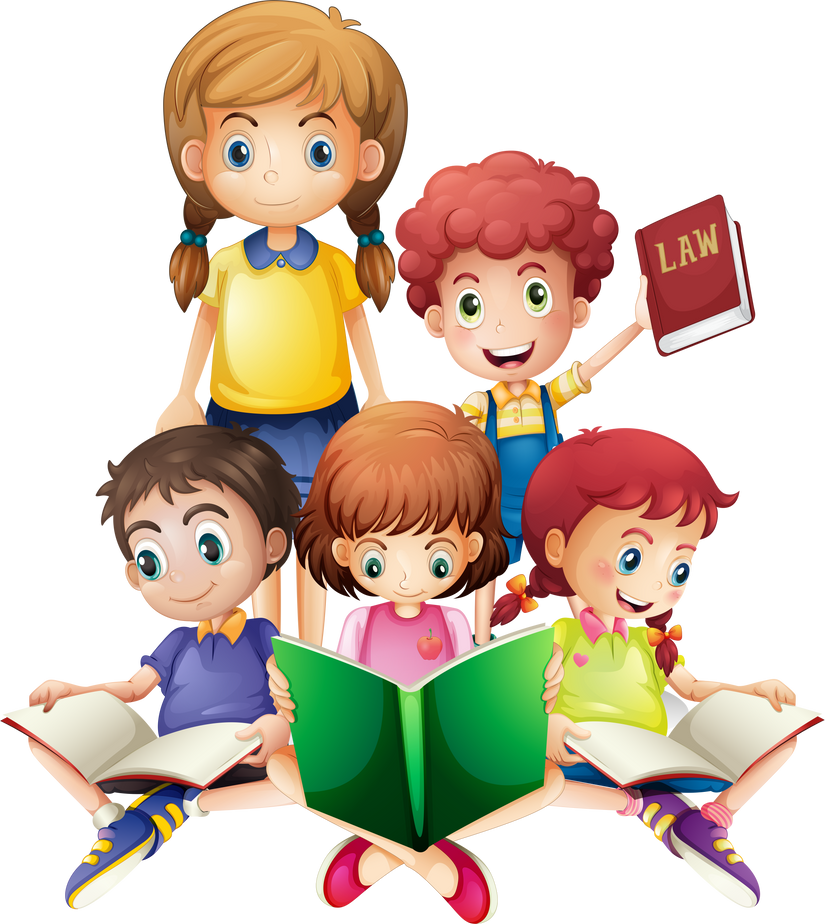 Children Reading Books 