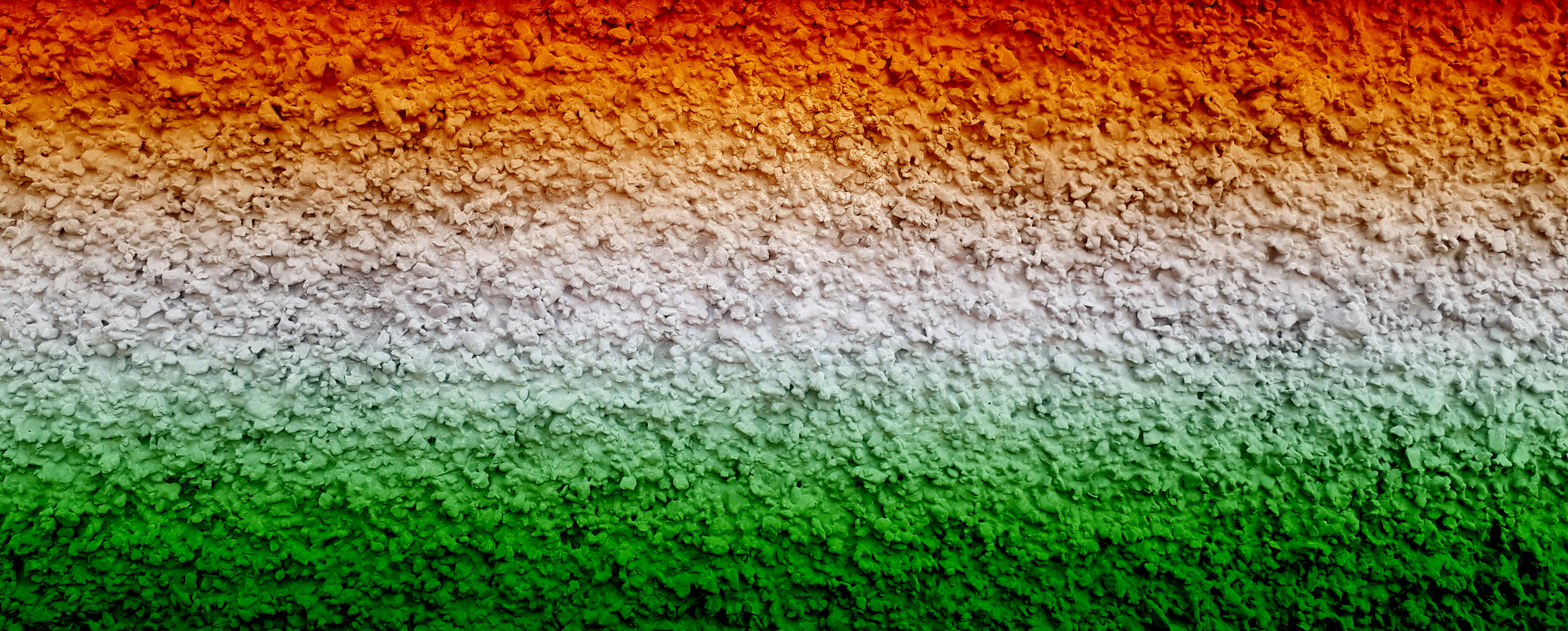 Grunge wall themed in Tiranga or three colors on Independence day of India